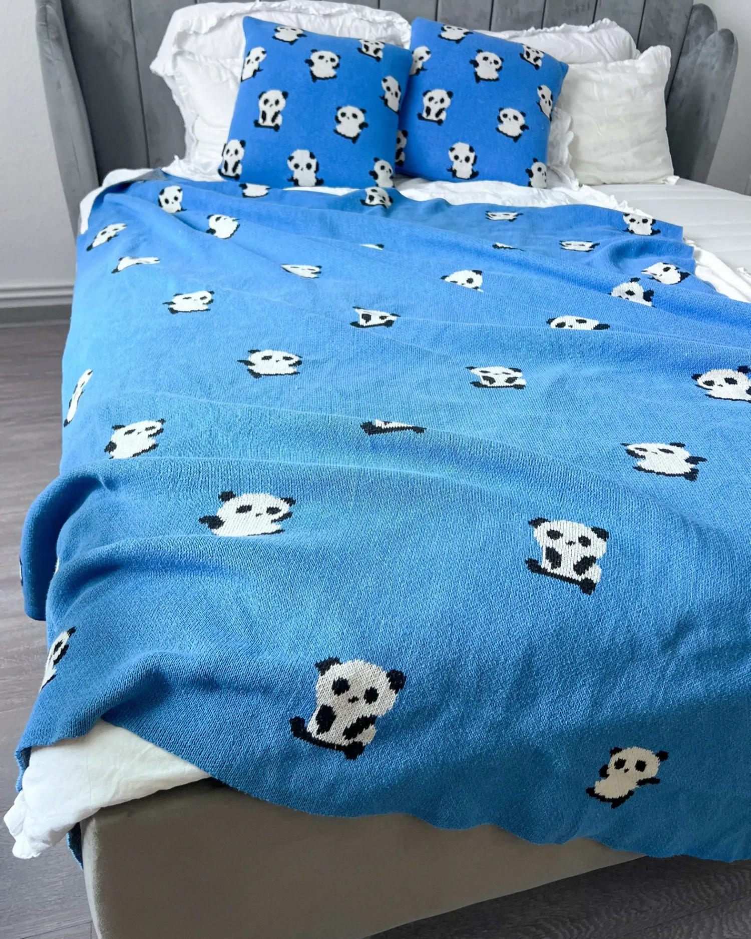 Sale Beliani TALOKAN Cotone 130 x 170 cm Blu Bianco Blu Nero