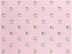New Beliani TALOKAN Cotone 130 x 170 cm Rosa Bianco Nero Rosa