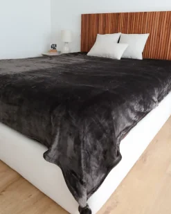 Best Beliani Coperta TERKE 200 x 220 cm scuro Grigio