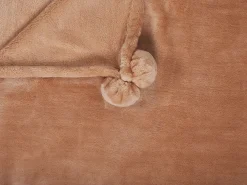Hot Beliani Coperta TERKE 200 x 220 cm chiaro Marrone