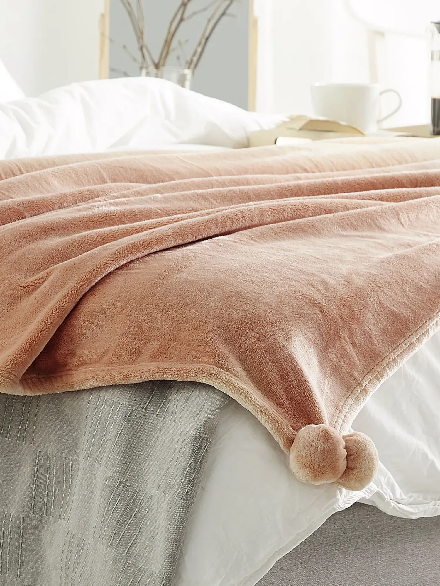Hot Beliani Coperta TERKE 200 x 220 cm chiaro Marrone