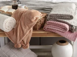 Hot Beliani Coperta TERKE 200 x 220 cm chiaro Marrone