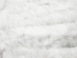 Hot Beliani Coperta TOURZA Tessuto Bianco