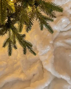 Hot Beliani Coperta TOURZA Tessuto Bianco
