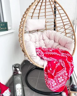 Hot Beliani Coperta VANTAA 150 x 200 cm Rosso Bianco Rosso