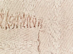 Discount Beliani Coperta VELLA Cotone chiaro Beige