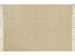 New Beliani Coperta VELLA Cotone 150 x 200 cm Beige
