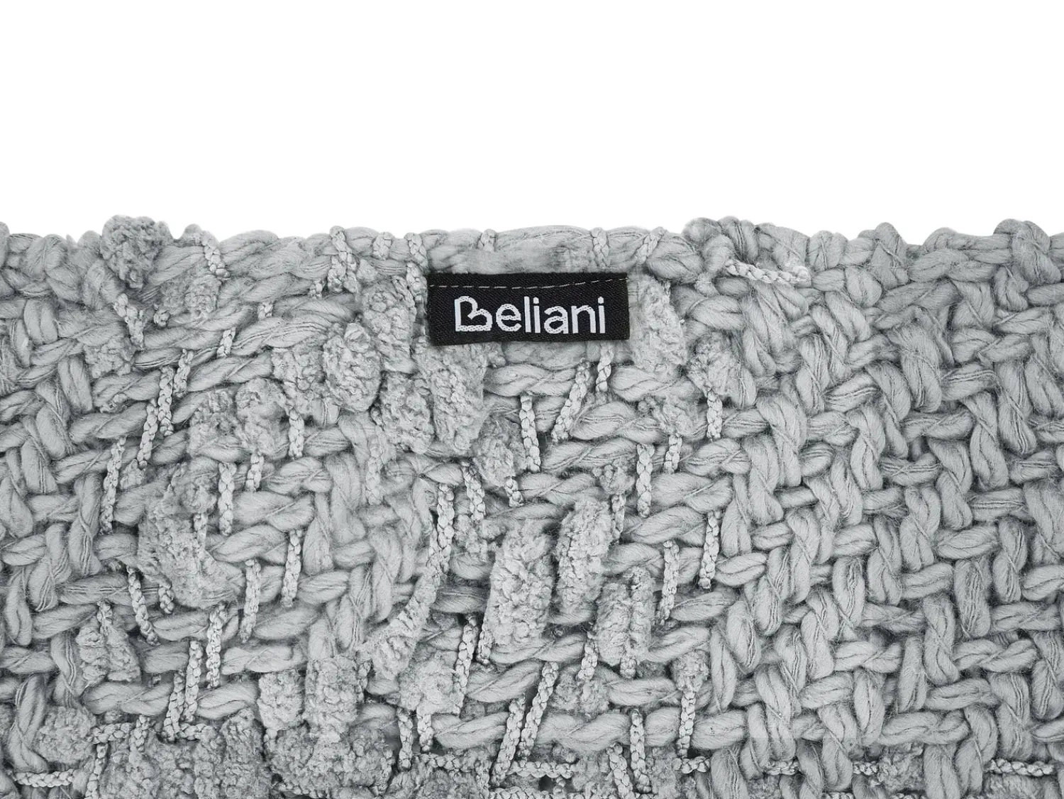 Online Beliani Coperta VELLA Cotone Grigio