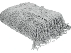 Online Beliani Coperta VELLA Cotone Grigio