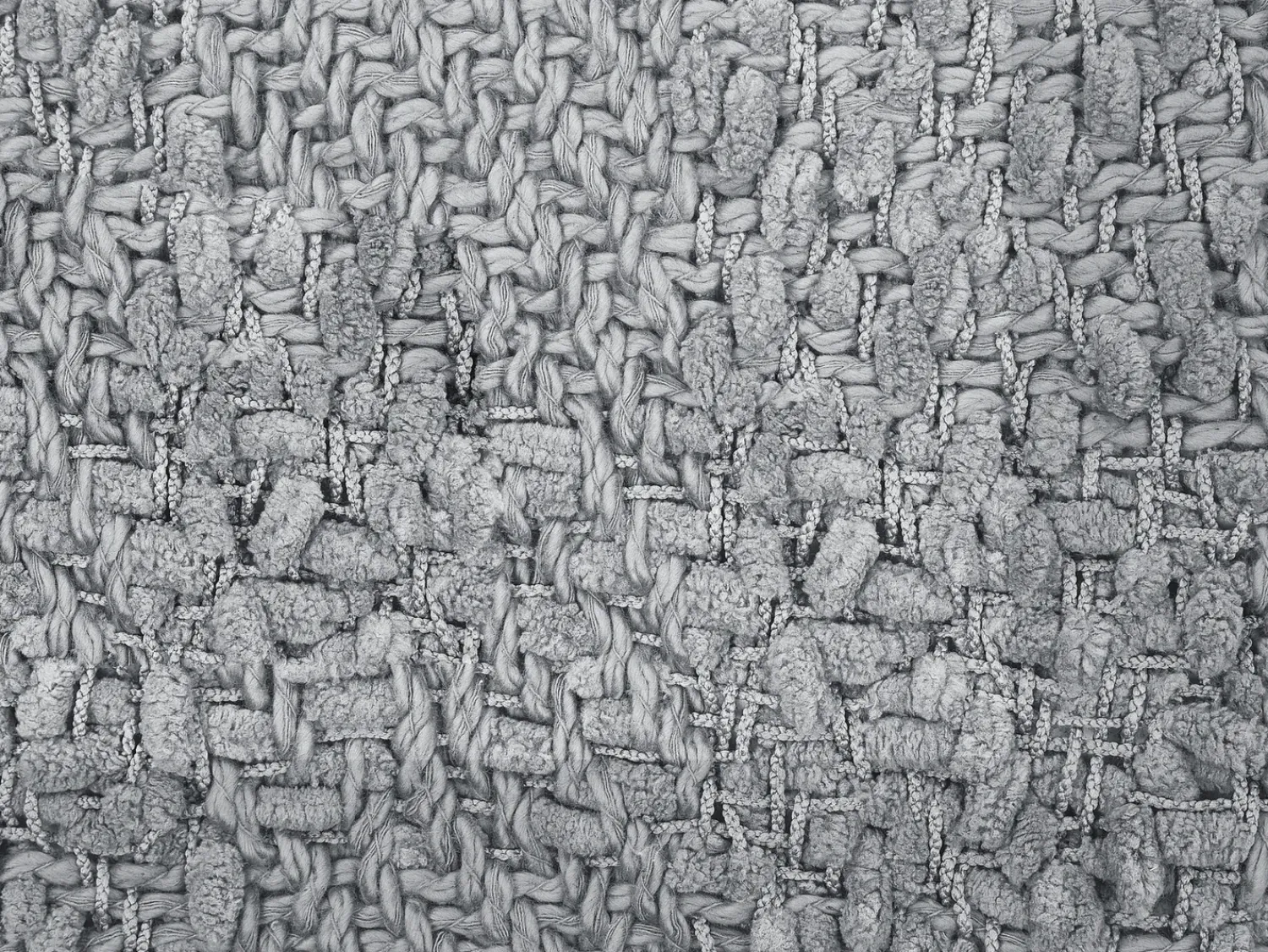 Online Beliani Coperta VELLA Cotone Grigio