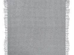 Online Beliani Coperta VELLA Cotone Grigio