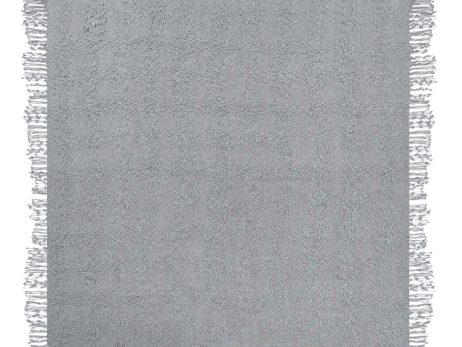Online Beliani Coperta VELLA Cotone Grigio