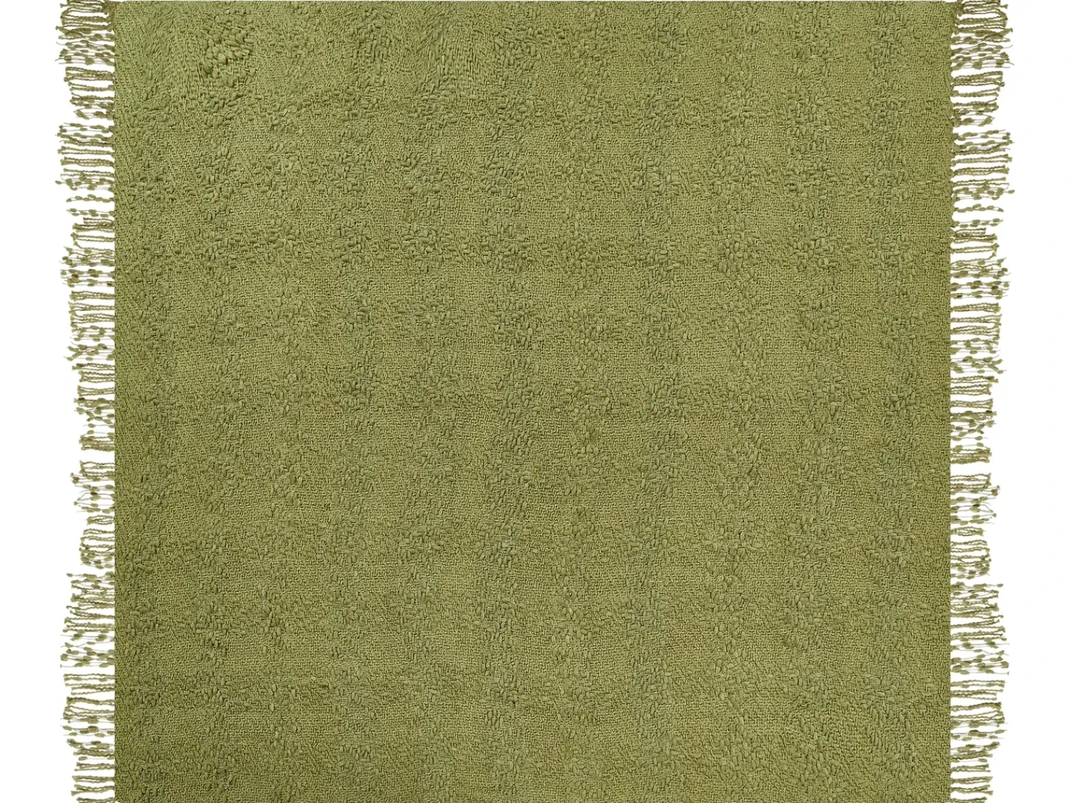 Clearance Beliani Coperta VELLA Cotone oliva Verde