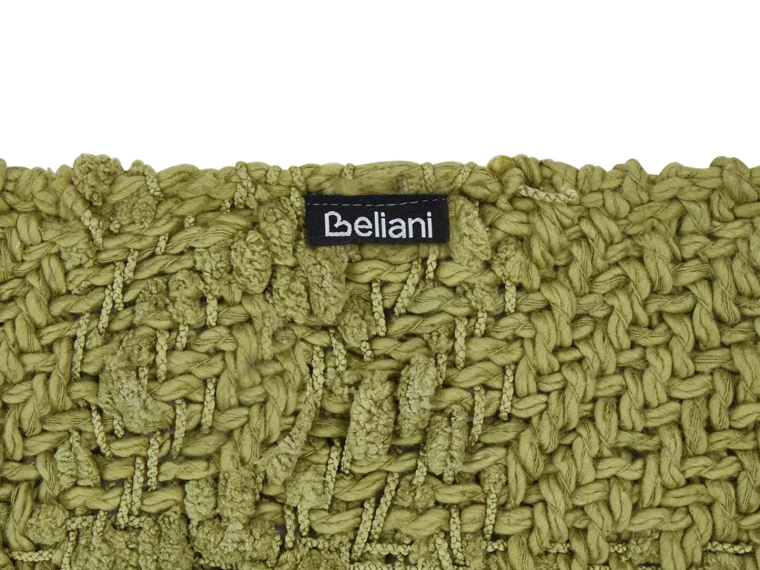Clearance Beliani Coperta VELLA Cotone oliva Verde