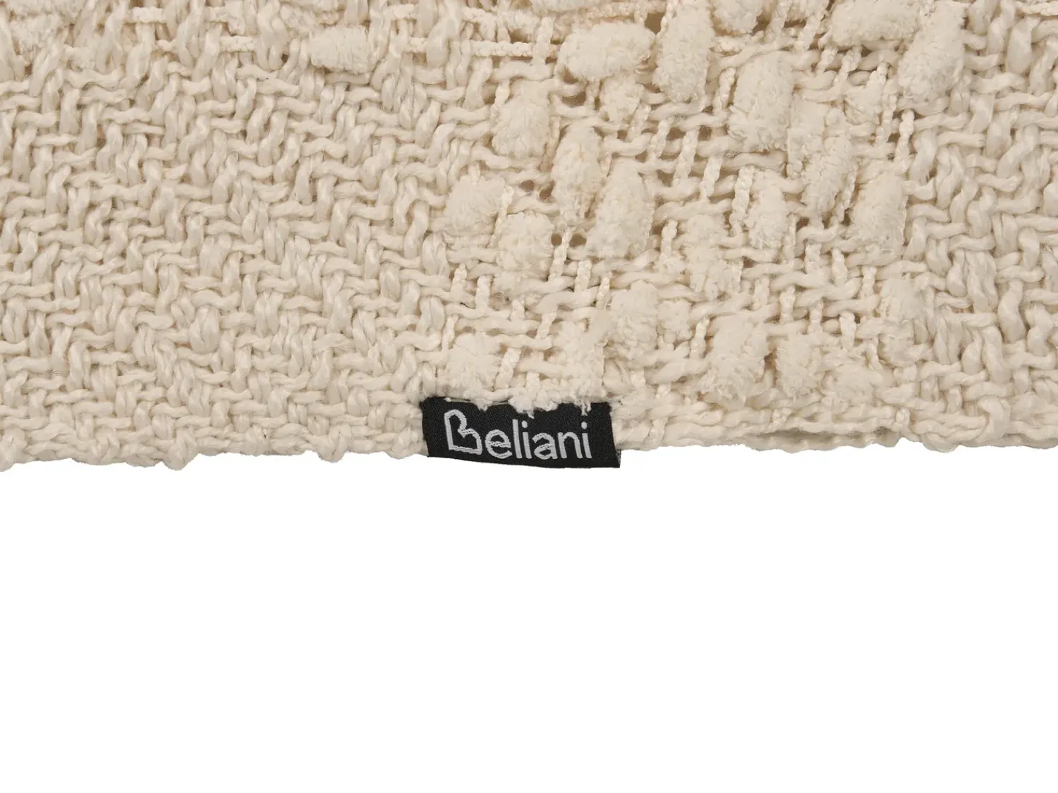 New Beliani Coperta VELLA sporco Bianco