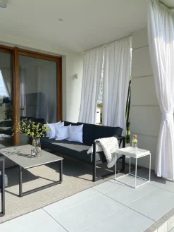 Best Beliani Coperta YAMALAK Tessuto 130 x 150 cm Grigio chiaro Bianco Grigio
