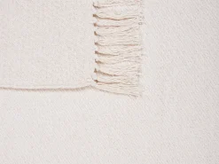 Beliani Coperta YARSA Cotone 125 x 150 cm Beige