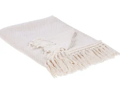 Beliani Coperta YARSA Cotone 125 x 150 cm Beige