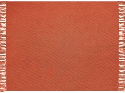 Beliani Coperta YARSA Cotone 125 x 150 cm Rosso