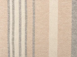 New Beliani Coperta YARSELI Cotone 130 x 170 cm Beige Beige Bianco Nero