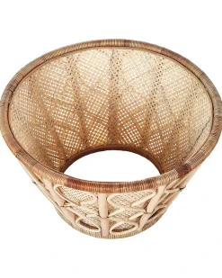 Discount Beliani Copri base per albero di Natale AVENT Rattan Naturale 50 cm Beige Naturale