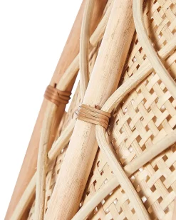 Discount Beliani Copri base per albero di Natale AVENT Rattan Naturale 50 cm Beige Naturale