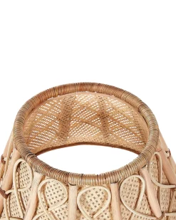 Discount Beliani Copri base per albero di Natale AVENT Rattan Naturale 50 cm Beige Naturale