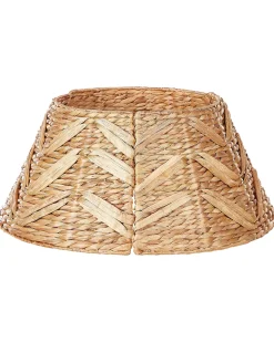 Hot Beliani Copri base per albero di Natale FLATEYRI Giacinto d'acqua Naturale Beige Naturale