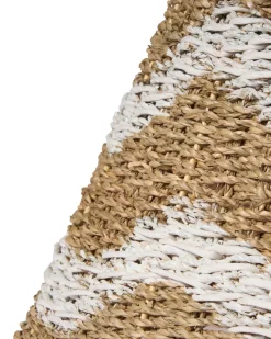 New Beliani Copri base per albero di Natale HIVER Alghe marine Naturale Bianco Naturale