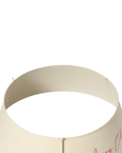 Best Beliani Copri base per albero di Natale IMATRA Ferro Beige 65 cm Beige Rosso