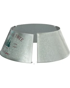 Sale Beliani Copri base per albero di Natale ROVANIEMI Ferro 65 cm Argento