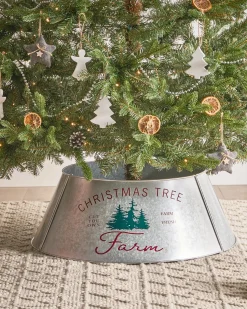 Sale Beliani Copri base per albero di Natale ROVANIEMI Ferro 65 cm Argento