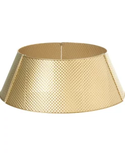 Discount Beliani Copri base per albero di Natale LAPUA Ferro 64 cm Oro