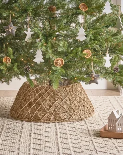 Outlet Beliani Copri base per albero di Natale VUOTSO Alghe marine Naturale