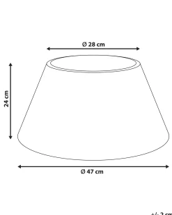 New Beliani Copri base per albero di Natale FLOCON Rattan 47 cm Naturale