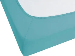 Sale Beliani Coprimaterasso elasticizzato HOFUF Cotone Turchese Blu