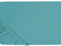 Sale Beliani Coprimaterasso elasticizzato HOFUF Cotone Turchese Blu