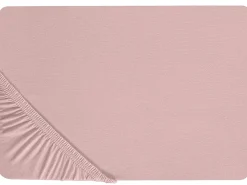 Sale Beliani Coprimaterasso elasticizzato HOFUF Cotone Rosa