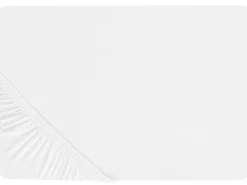 Discount Beliani Coprimaterasso elasticizzato JANBU Cotone 90 x 200 cm Bianco