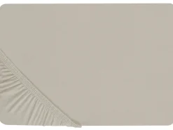 Online Beliani Coprimaterasso elasticizzato JANBU Cotone Tortora Grigio