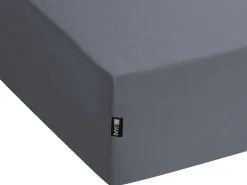 Clearance Beliani Coprimaterasso elasticizzato JANBU Cotone scuro Grigio