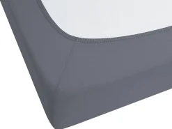 Clearance Beliani Coprimaterasso elasticizzato JANBU Cotone scuro Grigio