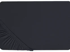 Best Beliani Coprimaterasso elasticizzato JANBU Cotone Nero