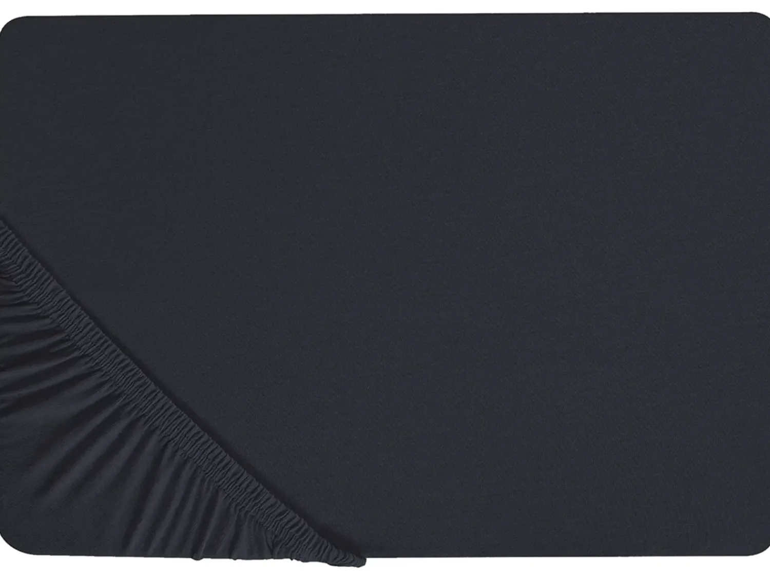 Best Beliani Coprimaterasso elasticizzato JANBU Cotone Nero