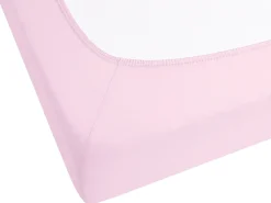 Beliani Coprimaterasso elasticizzato JANBU Cotone pastello Rosa