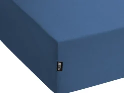 Discount Beliani Coprimaterasso elasticizzato JANBU Cotone marino Blu