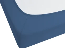 Discount Beliani Coprimaterasso elasticizzato JANBU Cotone marino Blu