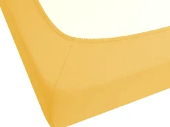 Discount Beliani Coprimaterasso elasticizzato JANBU Cotone Senape Giallo