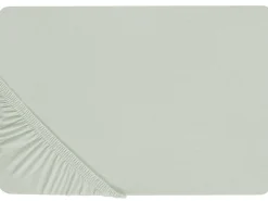 Discount Beliani Coprimaterasso elasticizzato JANBU Cotone chiaro Verde