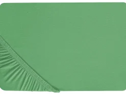 Online Beliani Coprimaterasso elasticizzato JANBU Cotone Verde